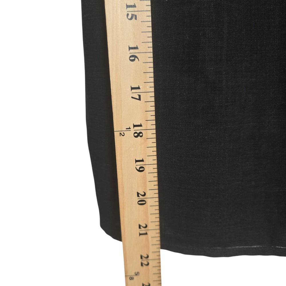 MaxMara Black Virgin Wool Skirt Size 6 Made in Italy Knee Length Women's Work - Picture 6 of 10